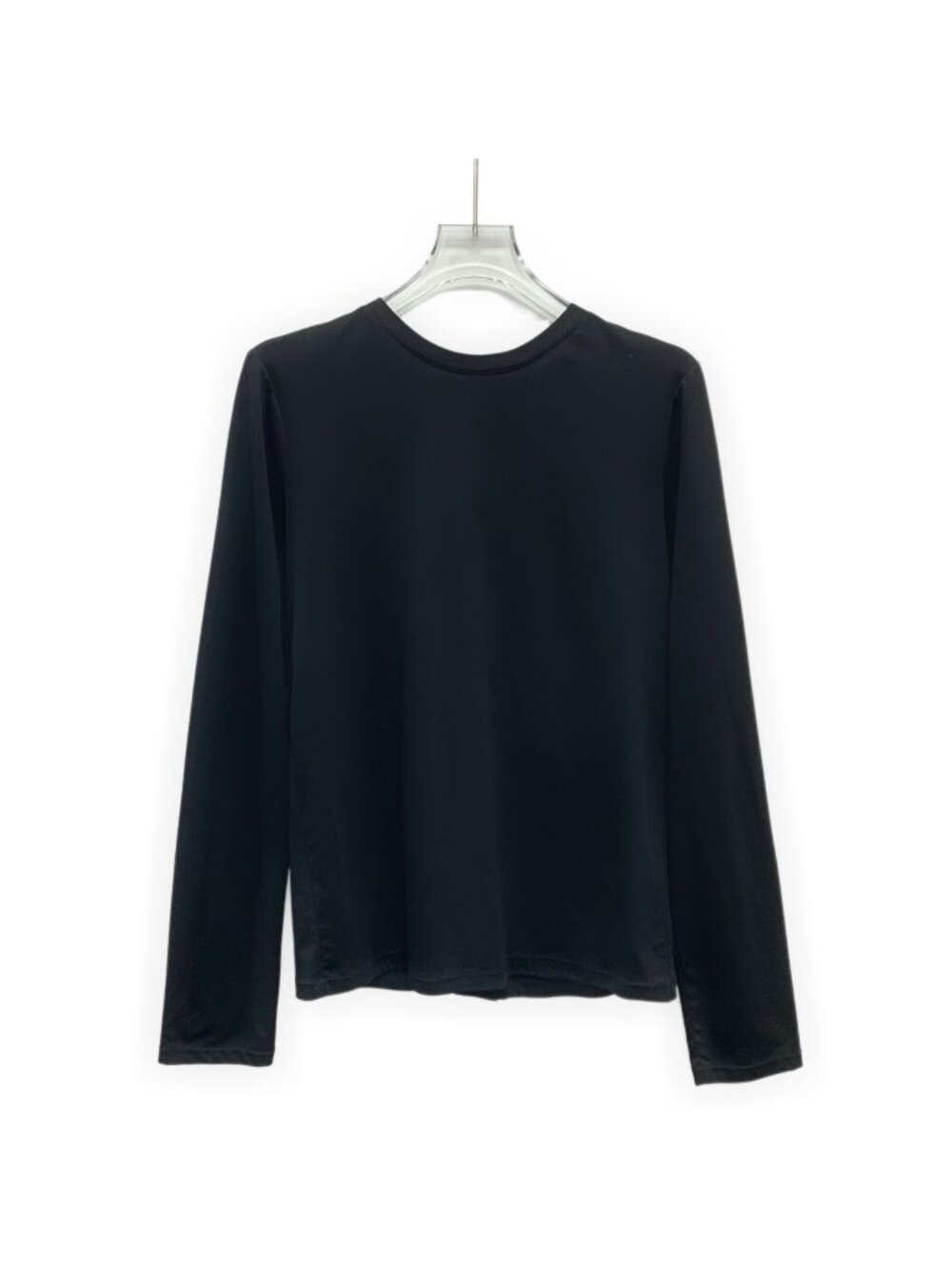 Chanel Black Cotton Crew Neck Long-Sleeve T-Shirt